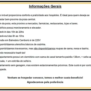 Apartamento Lindo Avenida Brasil, Balneário Camboriú